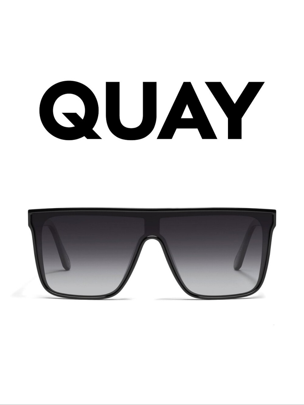 Quay Australia - Nightfall - Bestseller - Black Frame/ Smoke Lens - Medium